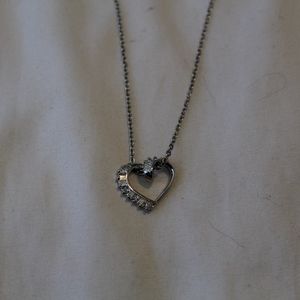 Sliver heart necklace